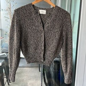 Aritizia Wilfred knit cardigan sweater, cropped fit